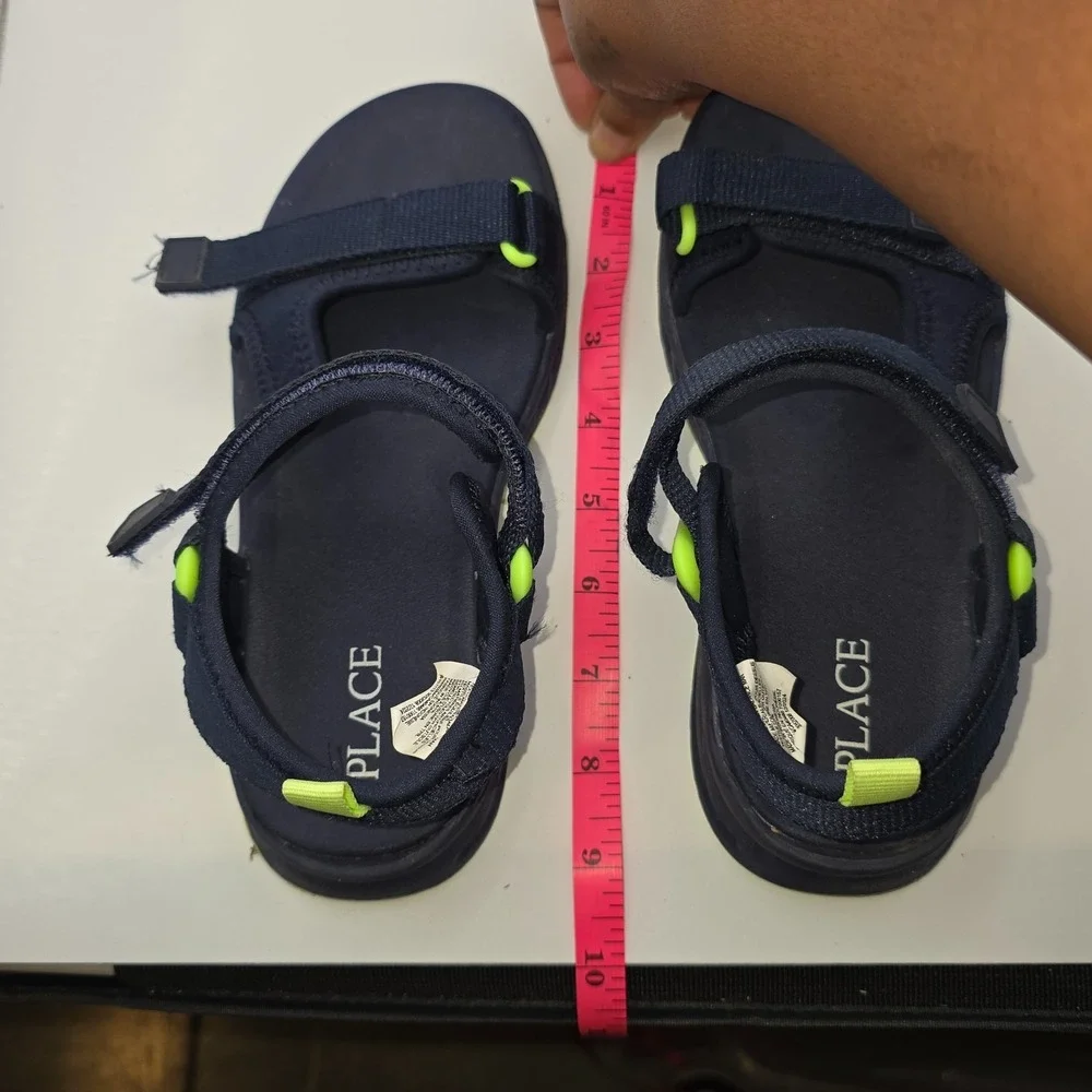 The Children's Place Sandals Blue Lime Green